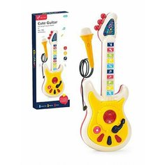 Музыкальный инструмент: гитара, свет, звук, микрофон, в асс. Наша Игрушка 785