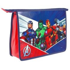 MARVEL Папка д/труда А4, 2 секции, молния сверху, Мстители