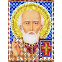 Алмазная мозаика икона Николай Угодник 17*23 см Diamant