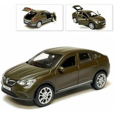 Машинка коллекционная Renault Arkana, инерционная, металлическая, матовый, Технопарк, 12 см
