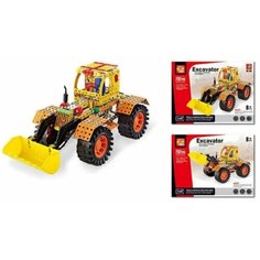 Конструктор металлический Экскаватор 732 детали Voogotoy