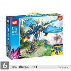 Конструктор Ninja / Синий дракон / 388 дет. Leduo