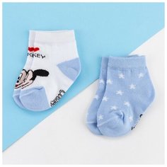 Набор носков "I Love Mickey" Микки Маус, 2 пары, 12-14 см Disney