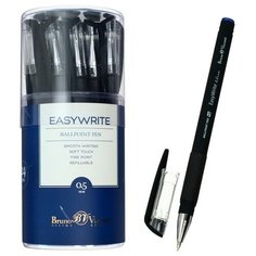 Ручка шариковая "EasyWrite.BLACK" 0.5 ММ, синяя Bruno Visconti