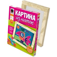 Набор для творчества Фантазер Картина из ниток (нитеграфия) Попугай Фантазёр