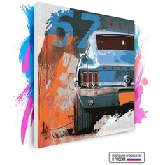 Картина по номерам на холсте Mustang, 50 х 50 см Красиво Красим