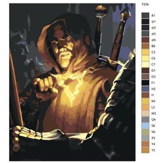 Картина по номерам Т234 "Рыцарь маг", 40х50 см Brushes Paints