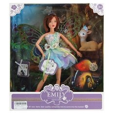 Кукла ABtoys Emily Сиреневая серия Фея с олененком и аксессуарами, 30см