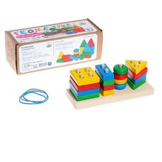 Краснокамская игрушка Конструктор «Геометрик», толщина элемента — 1,5 см