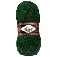 Пряжа Alize Lanagold Fine, 49 % шерсть, 51 % акрил, 100 г, 390 м, 1 шт., 118 зеленая трава