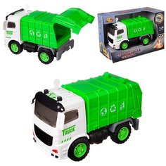 Машинка инерционная ABtoys Мусоровоз, 1:36, со звуковыми и световыми эффектами, 20 x 10 x 14 см