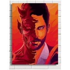 Картина по номерам Сериал Люцифер Морнингстар - 7198 В 30x40
