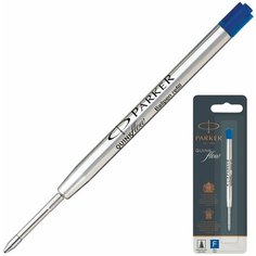 Стержень шариковый PARKER «Quinkflow», металлический, 98 мм, линия письма 0,5 мм, блистер, синий, 1950368