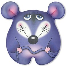 Мягкая игрушка - антистресс Штучки, к которым тянутся ручки Мышка Стесняшка, 24 см, фиолетовая