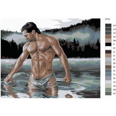 Картина по номерам Z-718 "Картина для взрослых. Эротика" 40x50 Brushes Paints