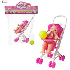 Игровой набор ABtoys Мой малыш пупс в коляске с соской и мячом Китай