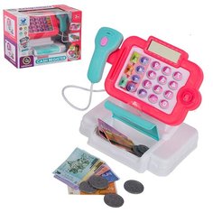 Игровой набор "Касса" 15 предметов, работает от батареек, звук, свет (66102) Tong DE