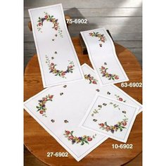 Permin Набор для вышивания салфетки Тюльпан 27-6902