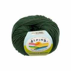 Пряжа ALPINA ORNELLA MERINO 10 шт. х 50 г шт. в упак. цвет №052 т. зеленый (ORNELLA MERINO-№052 т. зеленый)