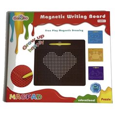 Магнитный планшет для рисования Magpad 714 отверстий для шариков / Обучающая, развивающая мелкую моторику / Детский планшет / Магнитный конструктор Gangbo