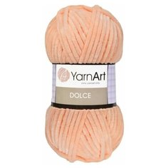 Пряжа Yarnart Dolce светло-персиковый (764), 100%микрополиэстер, 120м, 100г, 1шт