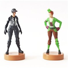 Штампик фигурка Fortnite 2шт 7,5см (2 серия) / Штампики Фортнайт в коробке по 2шт (5215) / Рефери и Сержант Зелёный Клевер P.M.I