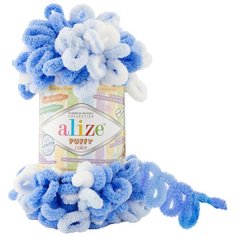 Пряжа ALIZE "Puffy Color" (5 мотков по 100гр) цвет 6371