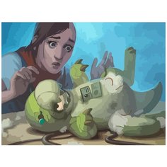 Картина по номерам на холсте настольная игра Android netrunner - 6878 Г 30x40