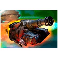 Картина по номерам на холсте настольная игра Звездные империи Star Realms Космос - 6941 Г 60x40