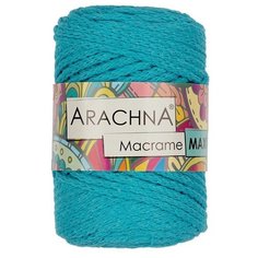 Пряжа ARACHNA "MACRAME MAXI" 80% хлопок, 20% полиэстер 4 шт. х250г 80м №13 бирюзовый