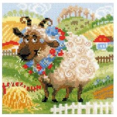 Набор для вышивания "Хуторок. Барашек", 20x20 см, Риолис (Сотвори Сама)