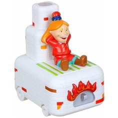 BY Машинка "Емеля на печи", свет, звук, движ, датчик столкн, 3AA, пластик, 9,5х18х17см By...