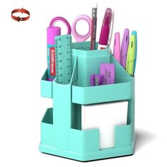 Набор настольный на вращающейся подставке 12 предметов, Office, Pastel Mint, пластиковый, мятный Erich Krause