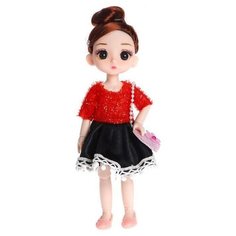 Кукла модная шарнирная "Лиза" в платье, микс (1 шт.) Promarket