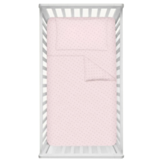 Dr.Hygge Комплект/набор детского постельного белья для новорожденных хлопок (светло-бежевый/бежевый) нежно-розовый