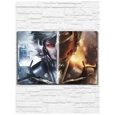 Картина по номерам на холсте игра Metal Gear Rising Revengeance (PS, Xbox, PC, Switch) - 11220 Г 60x40