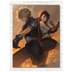 Картина по номерам на холсте игра Final Fantasy Type-0 (PS, Xbox, PC, Switch) - 11160 В 30x40