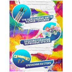 Картина по номерам на холсте верный пёсик (для детей, простые, кавай, собака, сердечко, собакен) - 10011 В 20х30