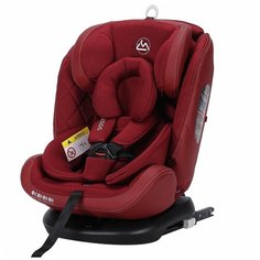 Автокресло Luxmom 299, isofix 0-36 кг, 0-12 лет, бордовый