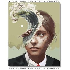 Картина по номерам "Девушка море Арт " холст на подрамнике