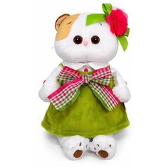 Мягкая игрушка 24 см Basik&Co для детей и взрослых в подарочной коробке, подруга кота Басика - кошечка Ли-Ли в бархатном сарафане