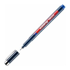 Капиллярная ручка (рапидограф)-фломастер для черчения EDDING 1800/05/3, круглый наконечник, синий, 0,5мм,
