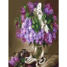 Картина по номерам Красивый букет сирени 40х50 см Hobby Home