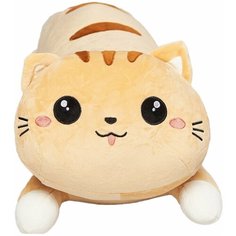 Мягкая игрушка подушка длинный Кот сосиска, рыжий, 50 см Kids World