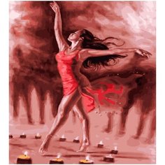 Картина по номерам Танец при свечах 40х50 см Hobby Home