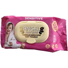 Влажные салфетки детские Ангел розовый Sensetiv 120 шт W&W