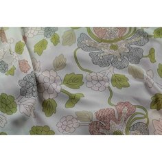 Ткань вискоза для шитья с цветами (крепшифон) Rochas