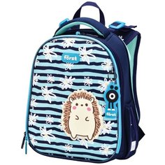 Ранец для девочки Forst ортопедический, "F-Top", Blue Hedgehog, 36х28х15 см, анатомическая спинка (FT-RY-010503)