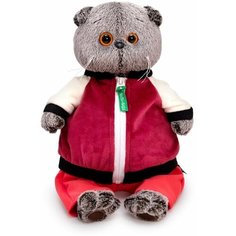 Мягкая игрушка BUDI BASA Кот Басик, в спортивной курточке и штанах, 19 см (Ks19-227)