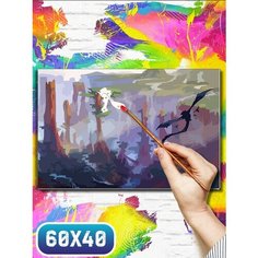Картина по номерам на холсте игры world of warcraft dragonflight - 12077 60х40